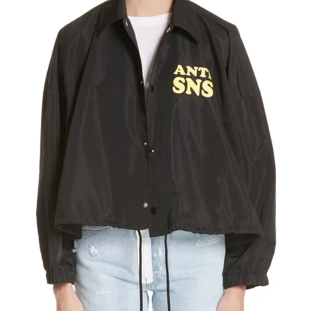 Undercover women’s black Anti SNS coaches jacket